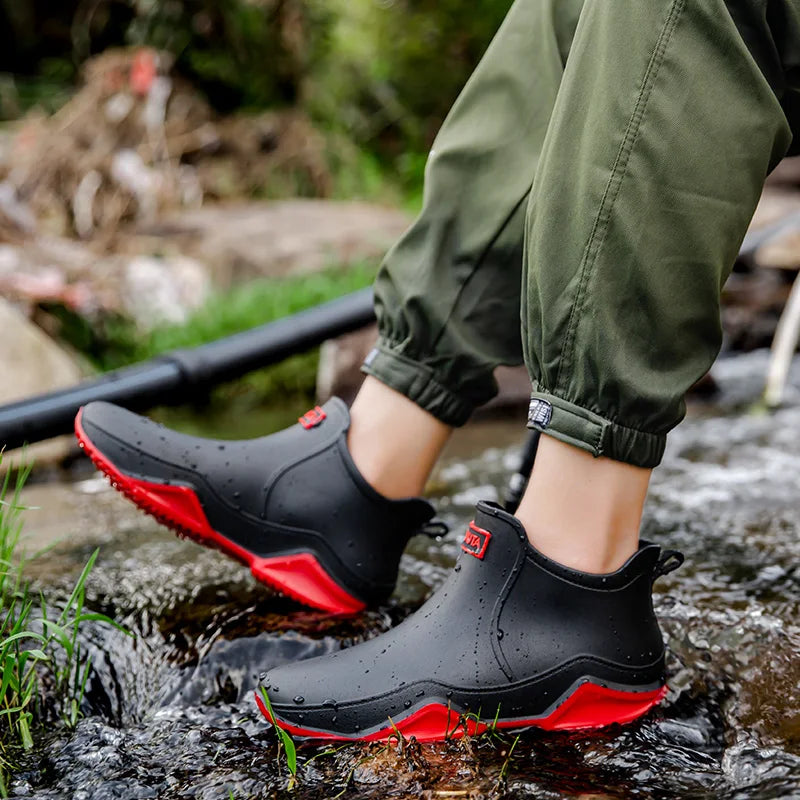 Damen Regenstiefel halbhoch & wasserdicht mit Antirutschsohle – Nivara