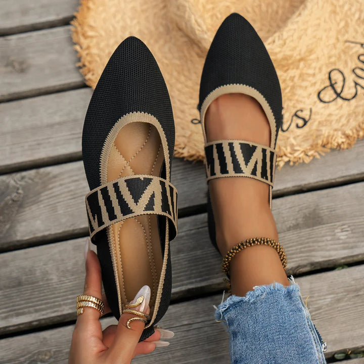 Stilvolle Damen Sommerschuhe mit spitzer Zehenpartie – Lina