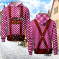 3D Trachten Hoodie mit Bierkrug-Print – ProstZeit Oktoberfest 2026