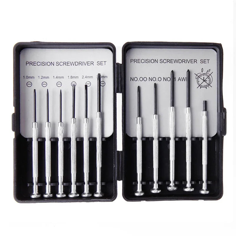 11-teiliges Mikro-Präzisionsschraubendreher-Set mit Tragetasche – Craftix