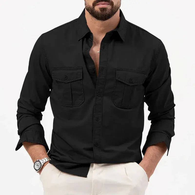 Vintage Herren Langarmhemd – Vincent
