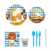Einweg-Partygeschirr Set im Oktoberfest-Design – WeizenFreude Oktoberfest 2026