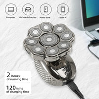 6-in-1 wasserdichter elektrischer Rasierer für Männer mit 9D schwebenden Köpfen & Pflegeset – MultiTrim