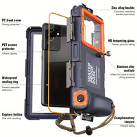 Wasserdichtes Tauch-Handycase mit 15 m Tiefenschutz & Lanyard – AquaShield