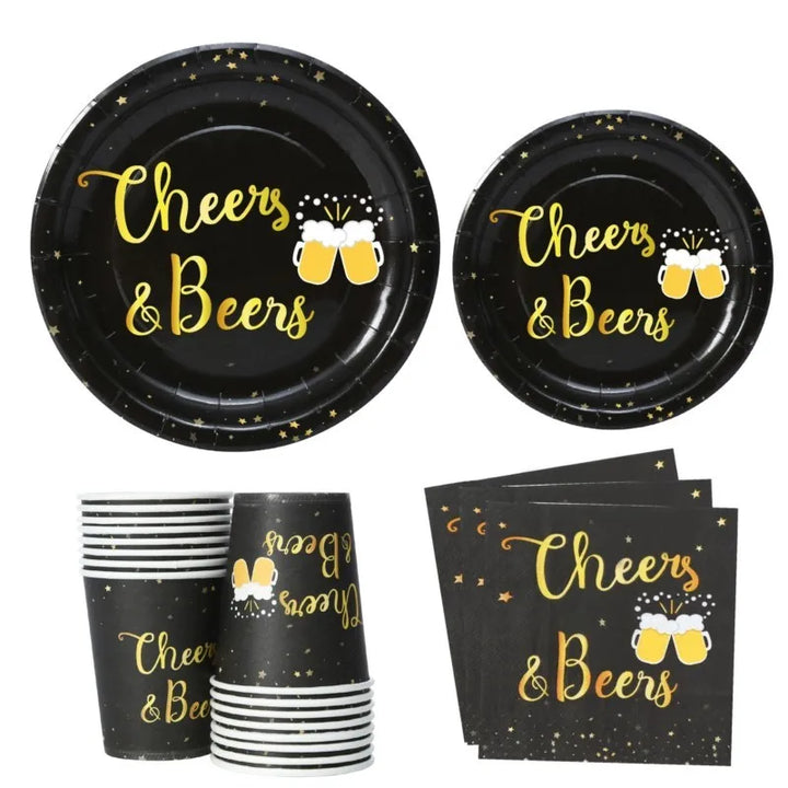 Einweg-Partygeschirr Set „Cheers & Beers“ (für 16 Gäste) – CheersSet Oktoberfest 2026