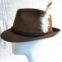 Bayerischer Filzhut mit Feder (Unisex) – TrachtenHut Oktoberfest 2026