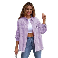 Boho Damen Jeansjacke mit Ibiza-Flair & Slim Fit für Frühling/Sommer – Yara