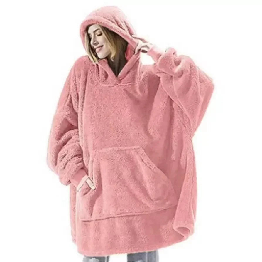 Übergroße Flanell-Dekentrui für Damen & Herren – FleeceHaven