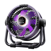 Campingventilator mit 20000mAh Akku, LED-Licht & Fernbedienung – WindMate