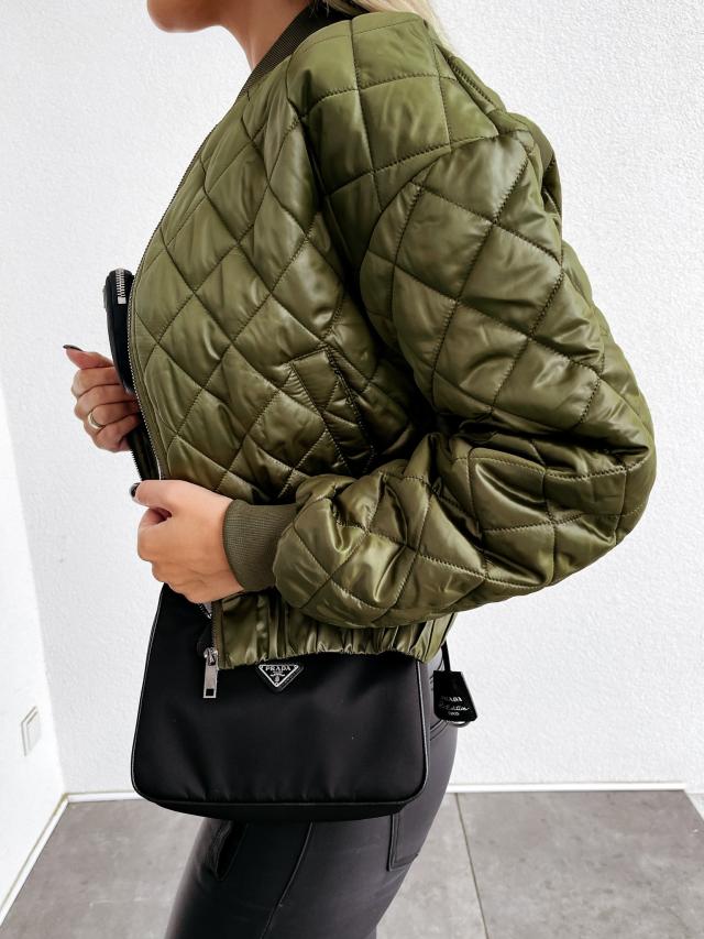 Gefütterte Damen Bomberjacke mit Taschen – Marisa