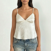 Satin-Cami-Top mit V-Ausschnitt - Leona