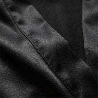 Satin-Finish Wrap Morning Gown - Ramona