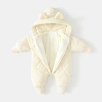 Kapuzen-Winteroverall mit Bärenmotiv für Babys – Kuschelig & Winterwarm