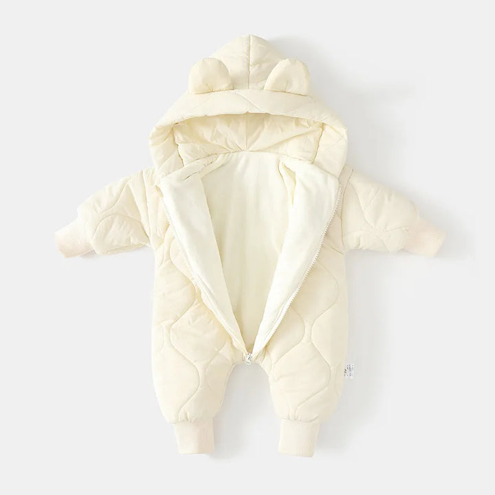 Kapuzen-Winteroverall mit Bärenmotiv für Babys – Kuschelig & Winterwarm