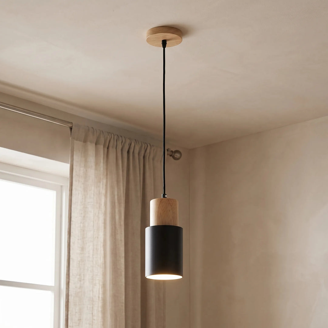 Scandinavian-Style Cylinder Pendant Lamp -  Nordevra