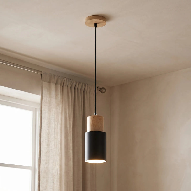 Scandinavian-Style Cylinder Pendant Lamp -  Nordevra