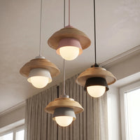 Scandinavian-Style Wooden Pendant Lamp -  Nordalux