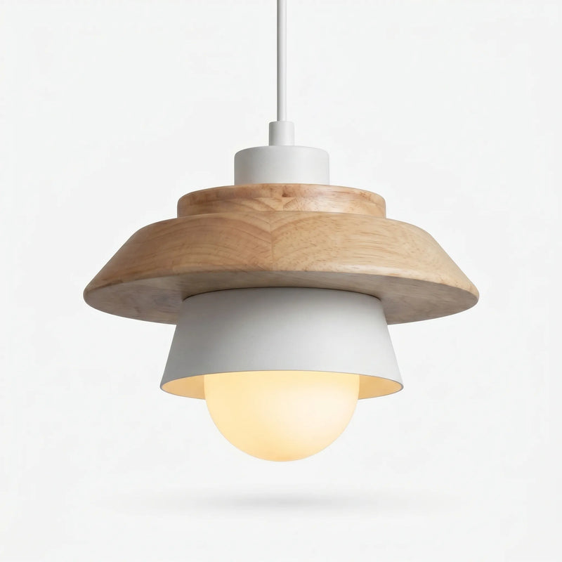 Scandinavian-Style Wooden Pendant Lamp -  Nordalux