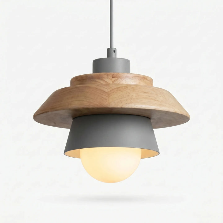 Scandinavian-Style Wooden Pendant Lamp -  Nordalux