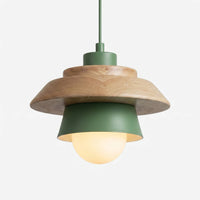 Scandinavian-Style Wooden Pendant Lamp -  Nordalux