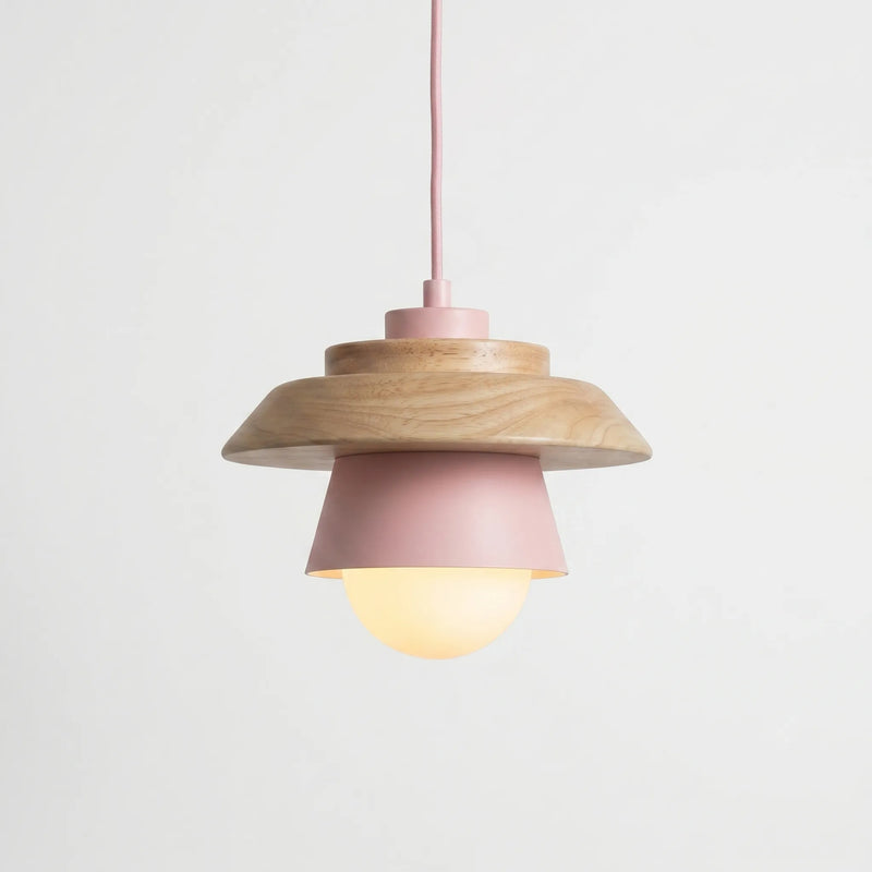 Scandinavian-Style Wooden Pendant Lamp -  Nordalux