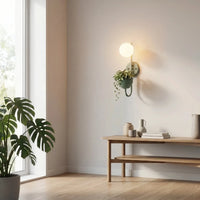 Scandinavian Wall Sconce With Planter -  Verdura