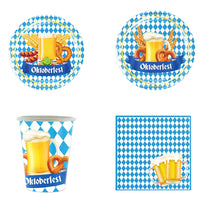 Einweg-Partygeschirr Set im Oktoberfest-Design (inkl. Tischdecke) – GaudiSet Oktoberfest 2026