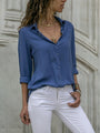 Trendige Damenbluse mit Knopfschluss – Lorena