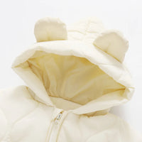 Kapuzen-Winteroverall mit Bärenmotiv für Babys – Kuschelig & Winterwarm