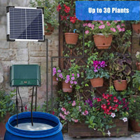 Solar-Tropfbewässerungssystem-Kit Automatisches Bewässern mit 30 Modi & 7 Timern – AquaFlow