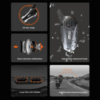 Bluetooth-Motorradhelm-Intercom-Headset mit 1000 m Reichweite & IPX6 wasserdicht – RoadComm