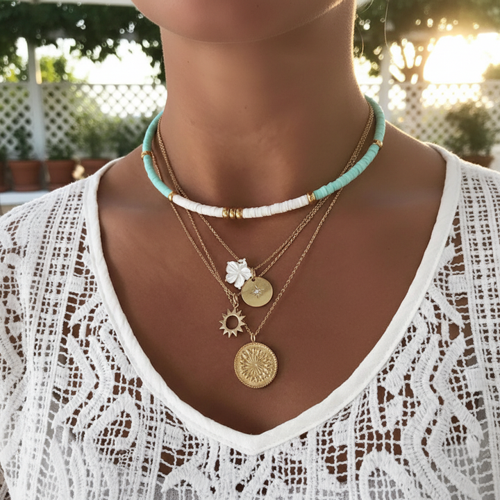 Schichtkette Mit Anhängern - OrnateChoker 