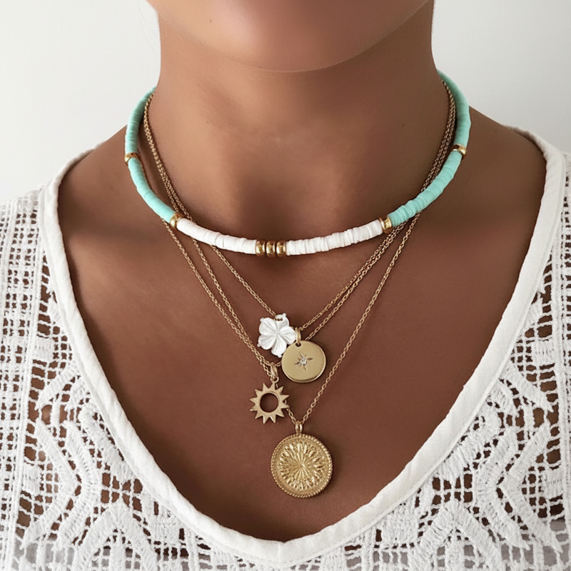 Schichtkette Mit Anhängern - OrnateChoker 