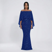 Schimmerndes A-Linie Maxikleid - Jeanne