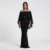 Schimmerndes A-Linie Maxikleid - Jeanne