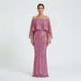Schimmerndes A-Linie Maxikleid - Jeanne