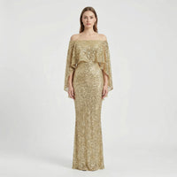 Schimmerndes A-Linie Maxikleid - Jeanne
