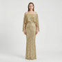 Schimmerndes A-Linie Maxikleid - Jeanne