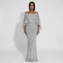 Schimmerndes A-Linie Maxikleid - Jeanne