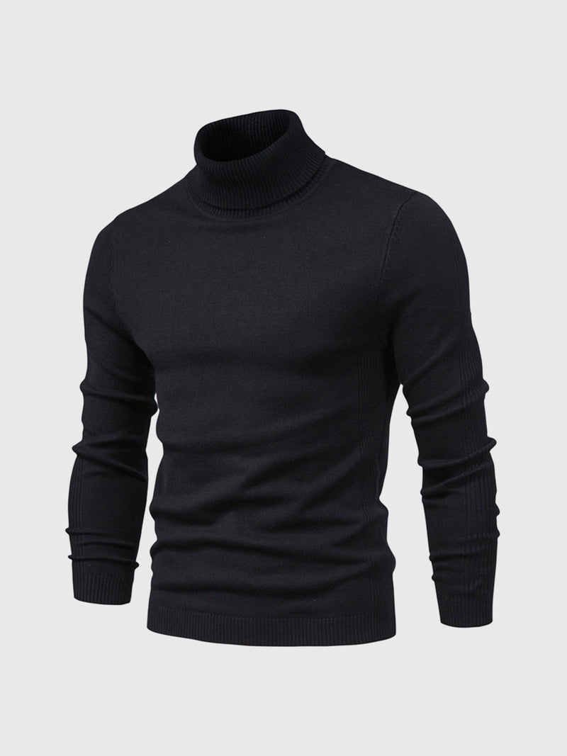 Schmal Geschnittener Rollkragenpullover Für Herren - Dario