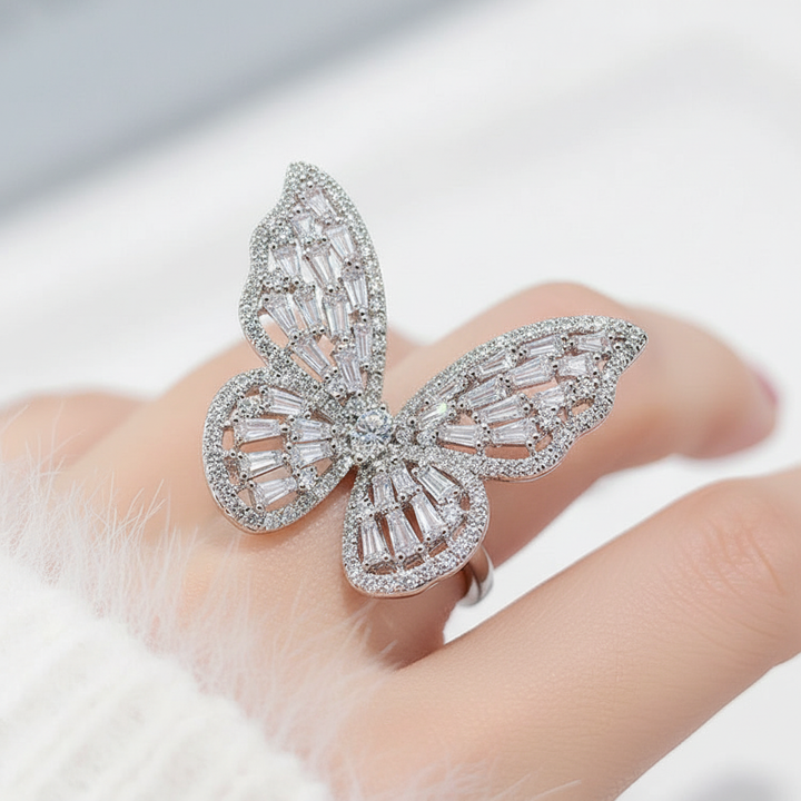 Schmetterlingsring Aus Silber - ButterflyRing 