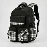 Schulrucksack Grundschule Mit Karomuster - Pledra