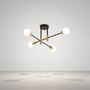 Schwarz Gold Kronleuchter Design - NoctiGold