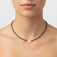 Schwarze Kristallhalskette - CrystalJewelry 