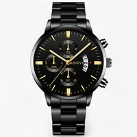 Schwarze Titanstahl Uhr - TitanTime 
