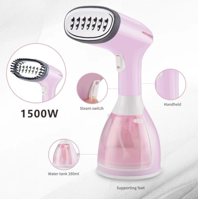 Vertikaler Textildampfer 280W Schnelles Aufheizen 1500 ml Tank – SteamFlow