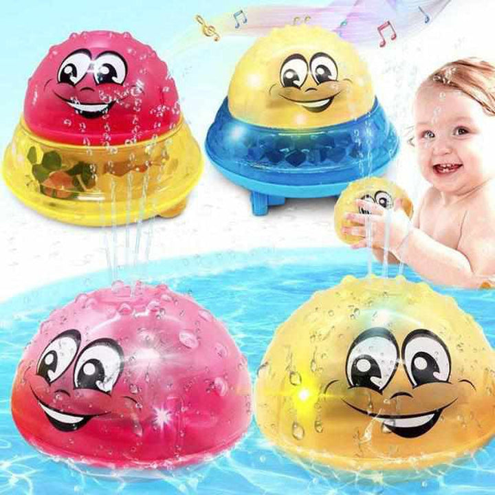 Badewannen-Spielball mit Lichteffekten, Fontäne und Fahrfunktion für Kinder
