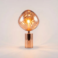 Sculptural Melted-Globe Table Lamp -  Lumellux