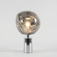 Sculptural Melted-Globe Table Lamp -  Lumellux