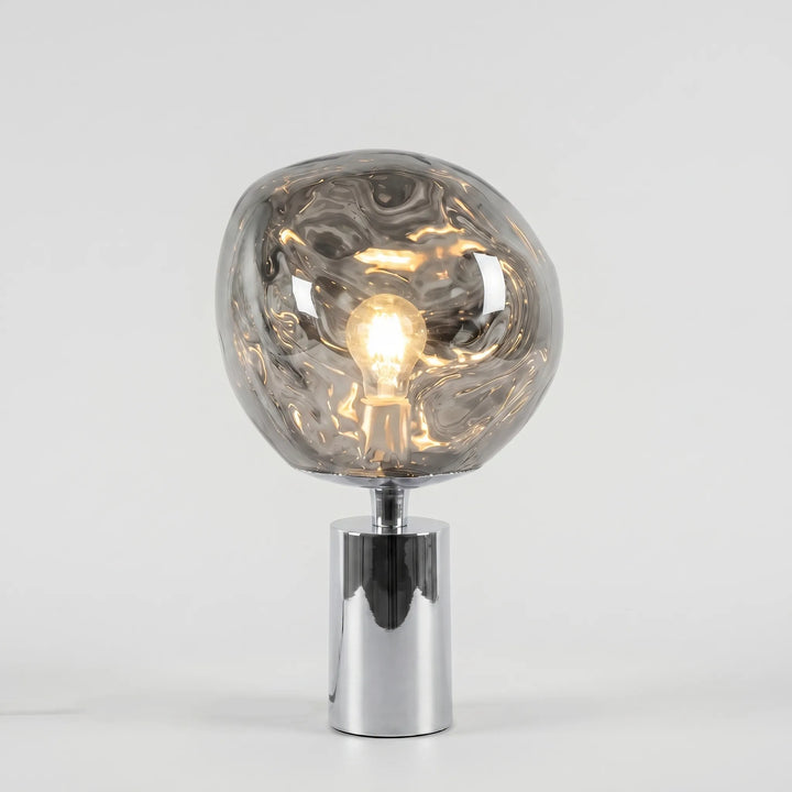 Sculptural Melted-Globe Table Lamp -  Lumellux